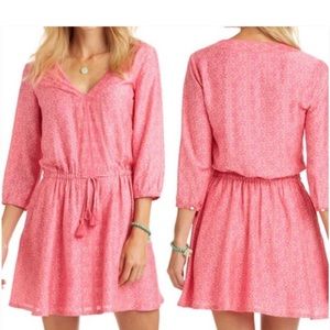 NWT Vineyard Vines Floral Allover Bloussan Dress - Sweet Taffy (6)